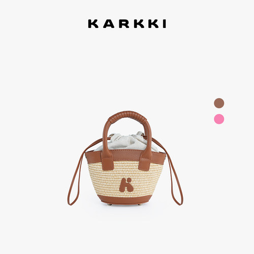 KARKKI/个奇草编菜篮子包