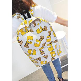 Casual School Cartoon 新品 for Backpack Bags Printing Pretty