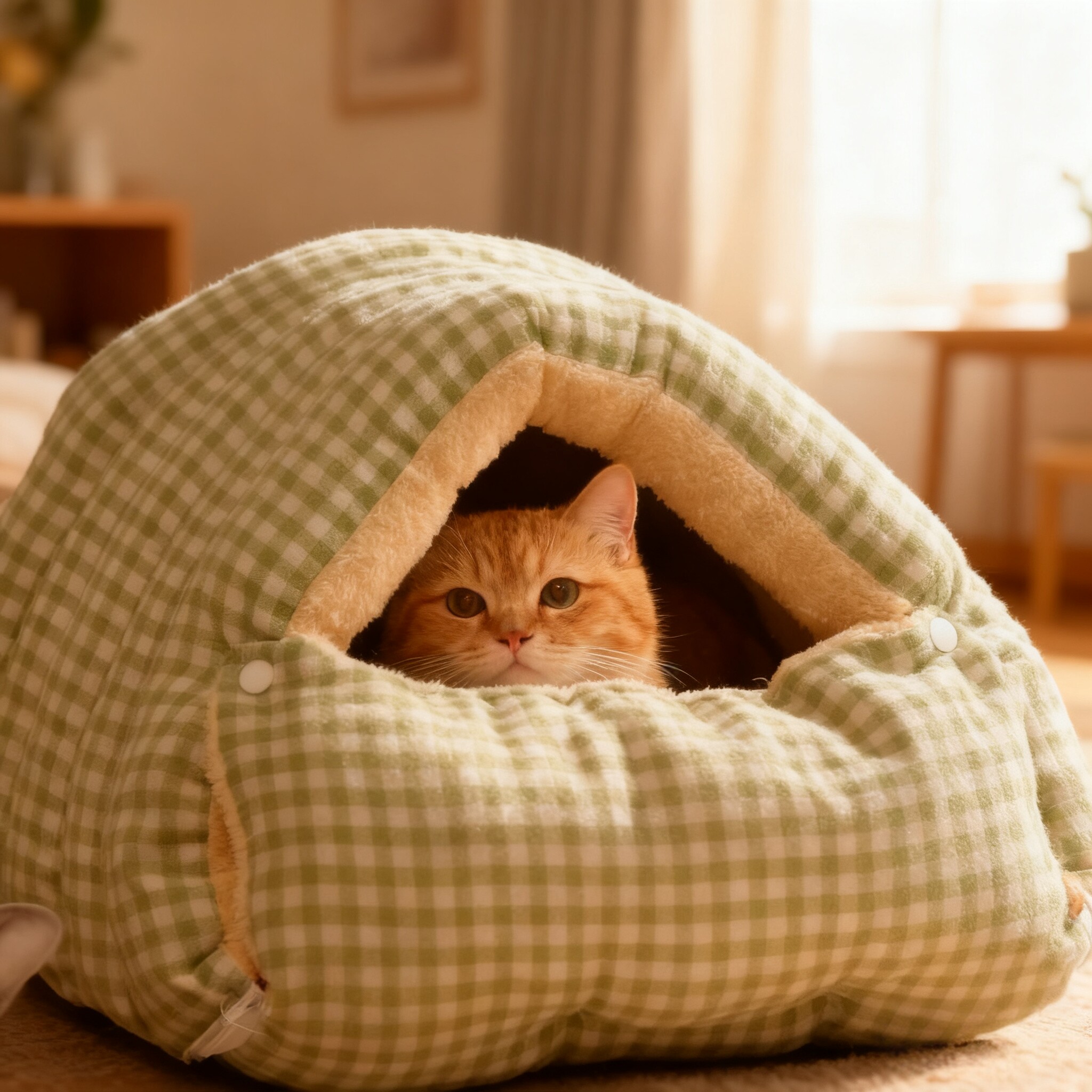 猫窝冬季保暖半封闭式可拆洗