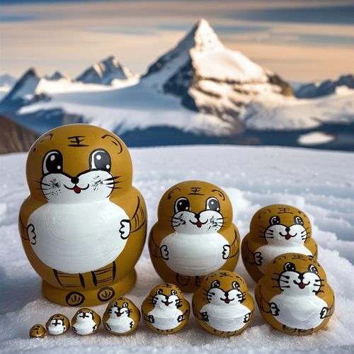 速发套旅俄罗斯绘游手娃十层动物可爱老虎10层儿童宝宝礼物益智玩