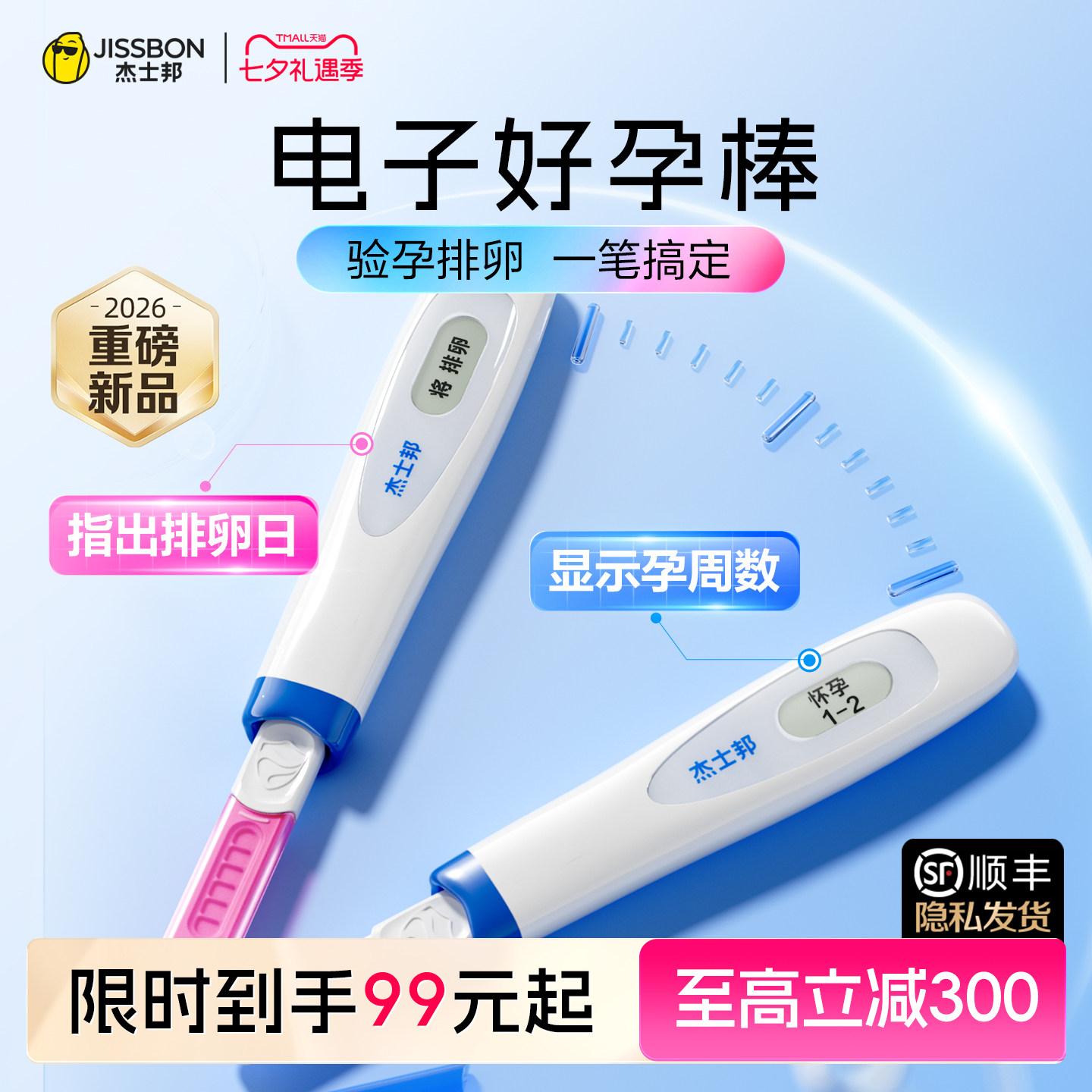电子判读，一笔两测，验孕排卵