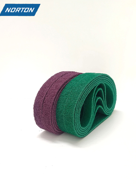 诺顿不织布研磨砂带 抗拉伸尼龙砂带610*30mm拉丝带支持非标定制