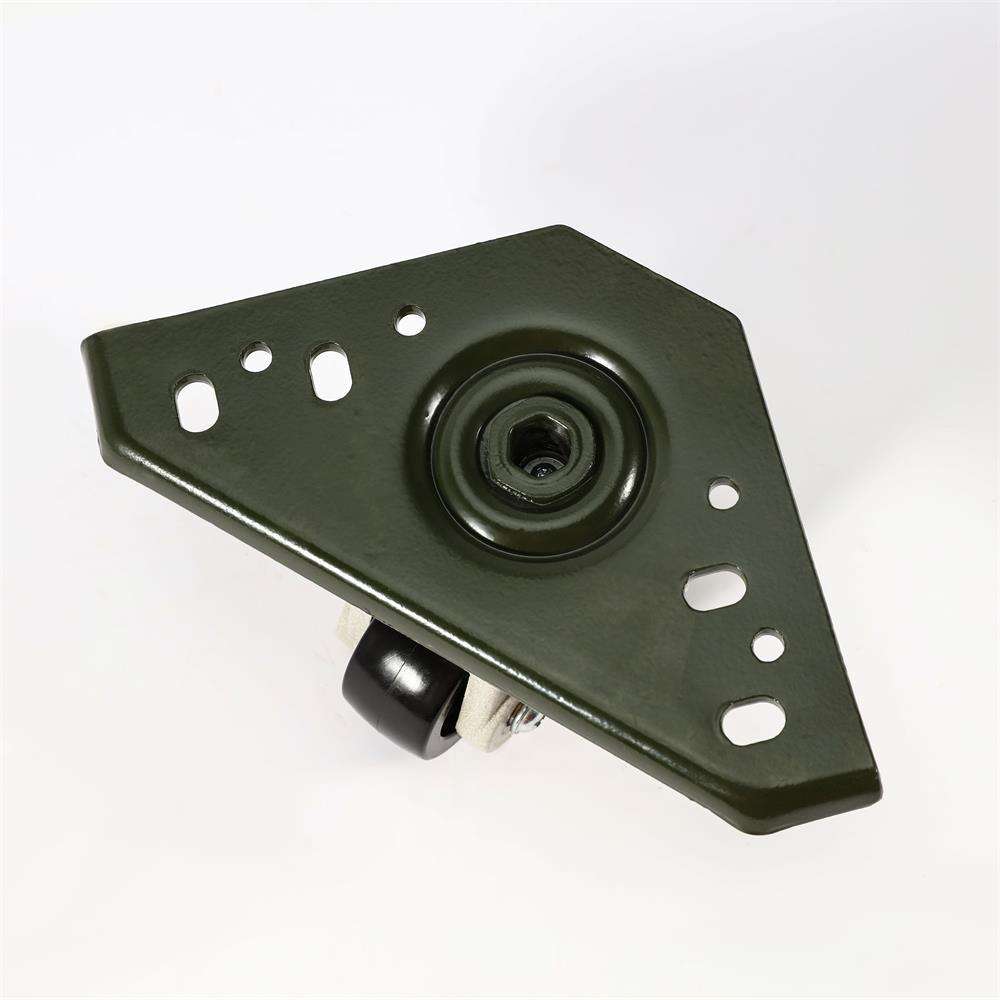 DX-80F三角板万向轮福马轮铝型材专用脚轮水平调节静音平板支撑