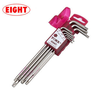 百利EIGHT内六角扳手TXEL-S8 特长双头不带孔梅花扳手TXEL-S13