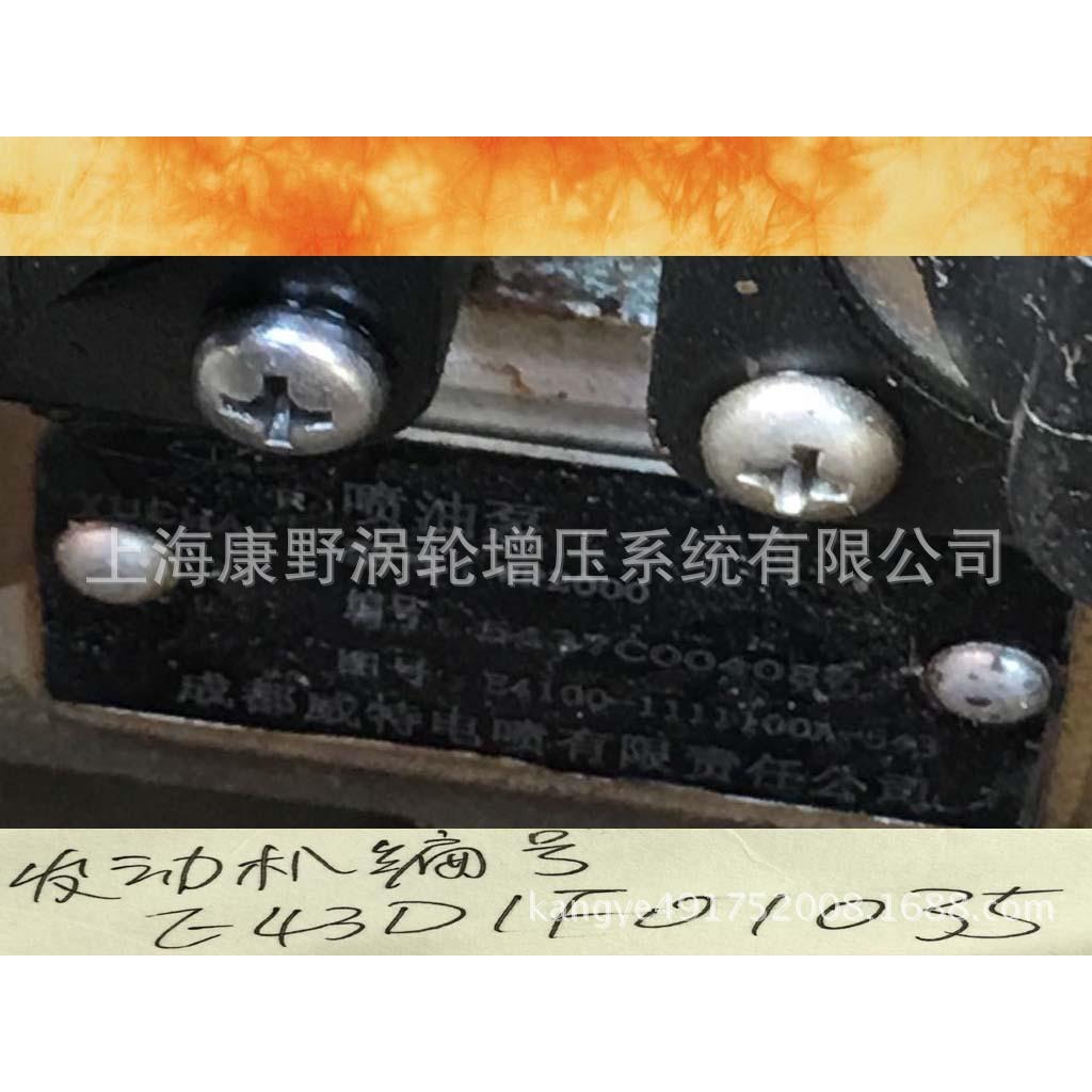 适用玉柴国四成都喷油泵总成 型号WPS2000 E4100-1111100A-