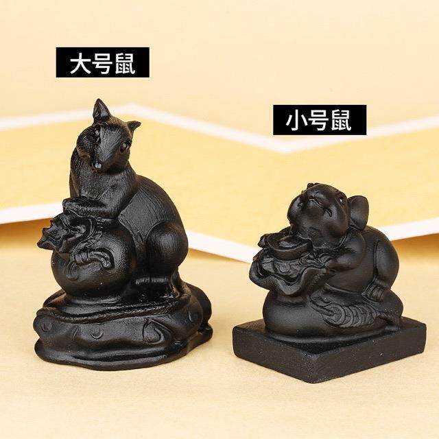永韵天然黑曜石十二生肖鼠牛虎兔龙蛇马羊猴鸡狗猪风水摆件