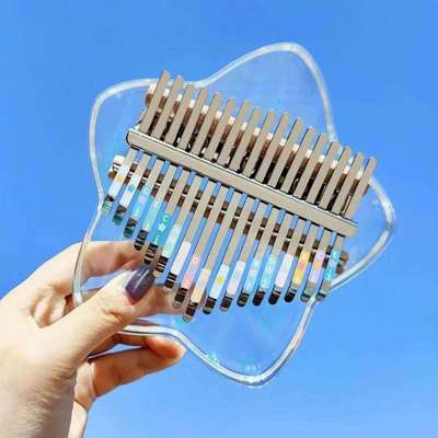 卡林巴拇指琴初学者水晶卡巴林kalimb21音手指姆钢琴17音女生乐器