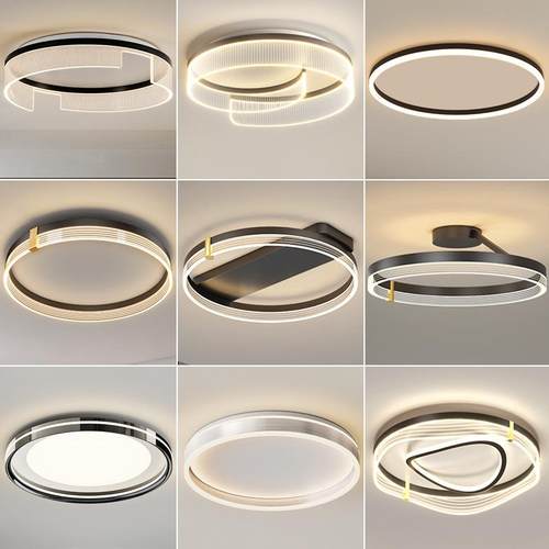 全光谱护眼极简卧室灯简约现代led圆形吸顶灯轻奢创意个性房间灯