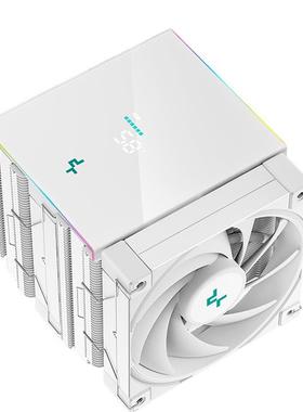 九州风神AK620数显白色CPU散热器1700针镀镍6热管静音FDB风扇ARGB
