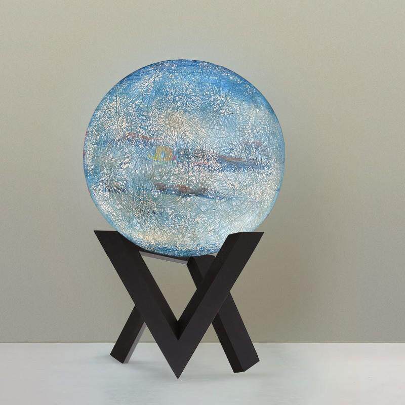 中山星球灯吊灯 星空装饰灯八大行星月球灯 可定尺寸 手绘星球灯
