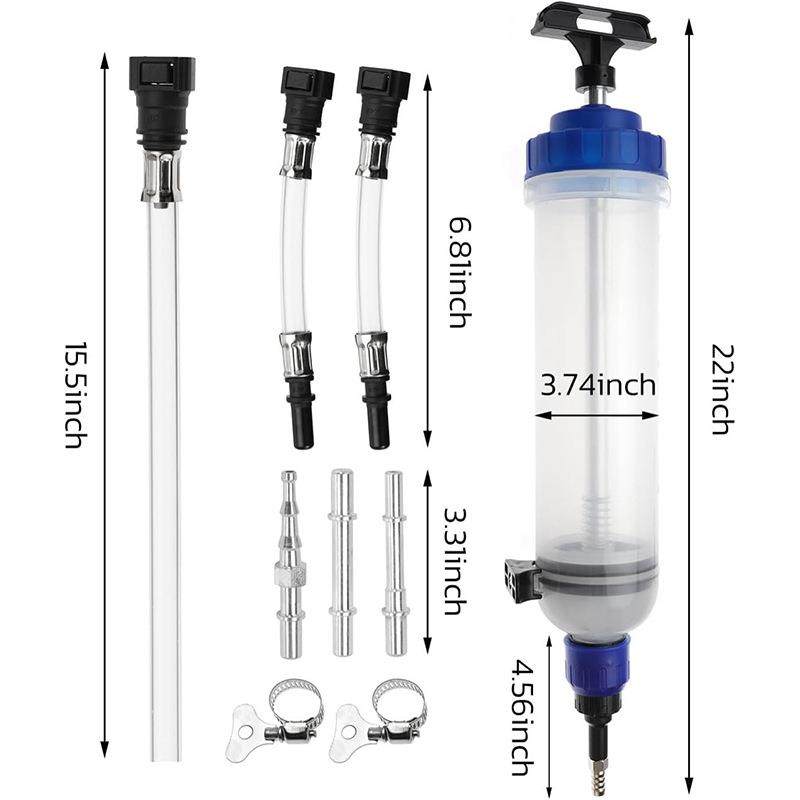 1.5L换油器 针筒式吸住两用换油工具抽油加注器抽水器换机油刹车