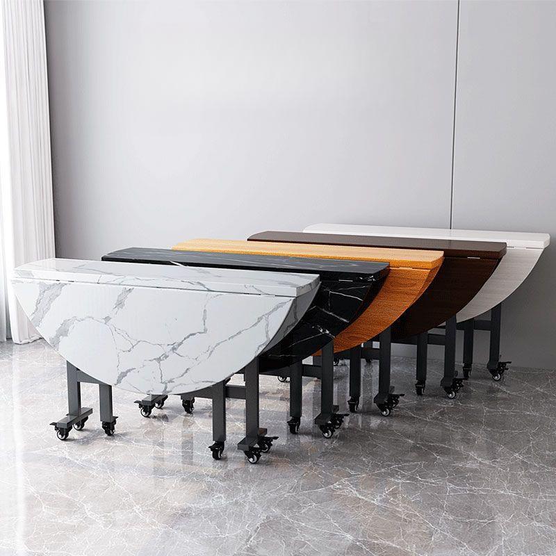 折叠桌可移动简易圆形桌子创意餐桌饭桌家用小户型农村折叠大圆桌