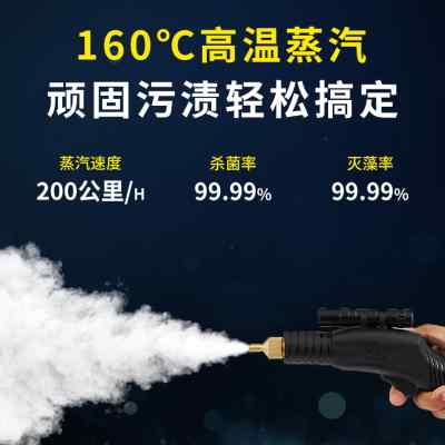 新品高温蒸汽清洁机空调家电地暖管道油烟多功能一体专用高压清洗