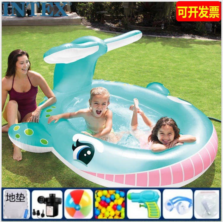 可喷水干湿两用玩具城堡带娃球池