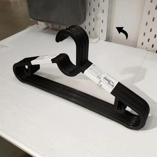 衣晒挂塑衣撑无痕防肩角展示服装 黑白衣加粗日式 店料架防滑可