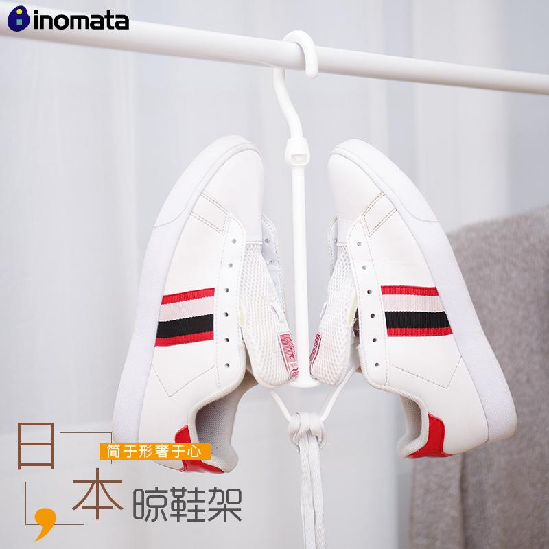 日本进口阳台晒鞋架室外防风家用多功能窗外晾鞋子小型挂钩凉衣架