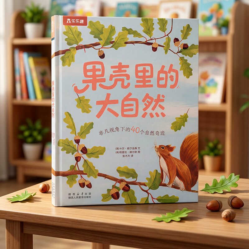 果壳里的大自然 乐乐趣儿童自然科普阅读绘本3-6岁科普百科走进大自然探索带宝宝走进自然故事纸上的自然纪录片PDD