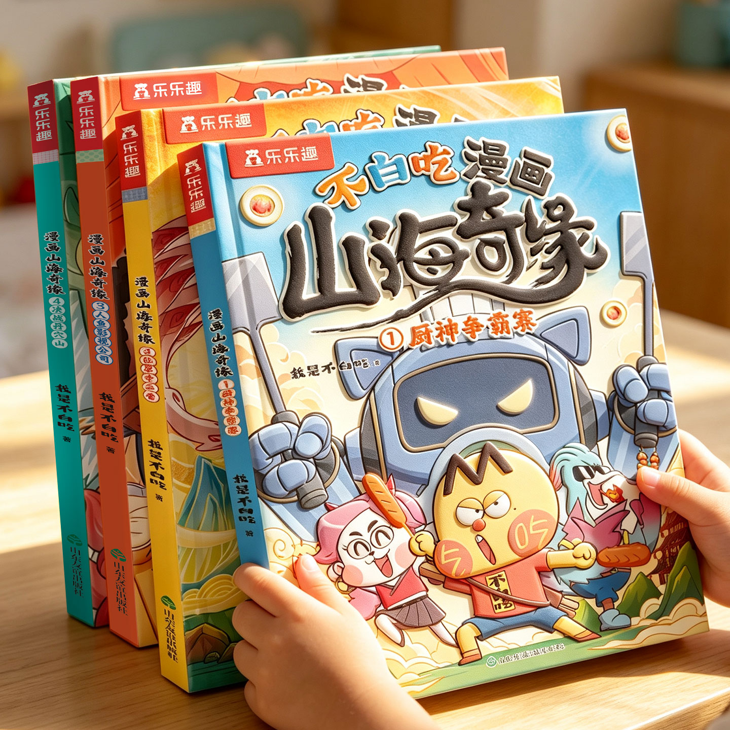 【现货速发】不白吃山海奇缘正版漫画系列全套小学生山海经儿童绘本3到6岁以上读物科普故事传统文化我是不白吃&times;开心麻花&times;乐乐趣