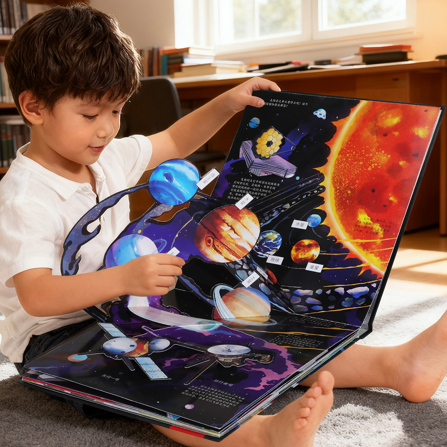 太空3d立体书儿童绘本百科