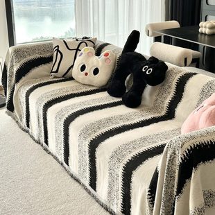 雪尼尔沙发盖布巾四季 厂促2025新款 通用级感沙发套罩沙发毯