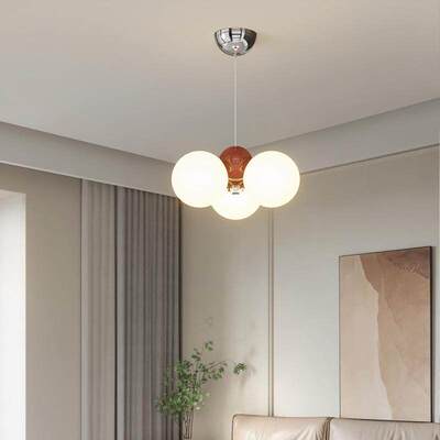 奶油风摇臂餐e厅吊灯2024新款网红创意魔豆设计师可移动餐桌饭厅