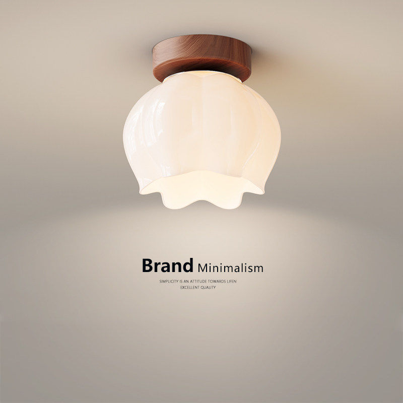 法式中古风吸顶灯适用于玄关走廊奶油风灯具 步步科品牌智能控制