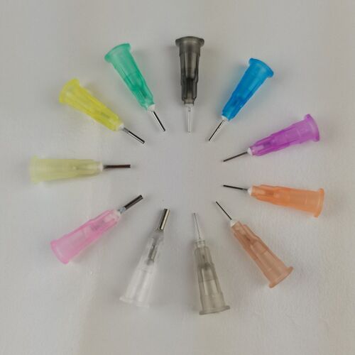 不锈钢卡口点胶针头工业注胶平头针嘴打胶点胶机平口针管 6.5MM长