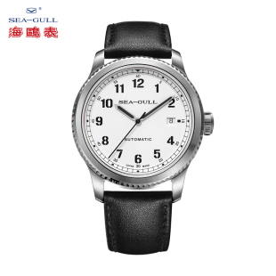 海鸥表重器系列商务休闲大三针单历时尚 自动机械男表6081指挥官