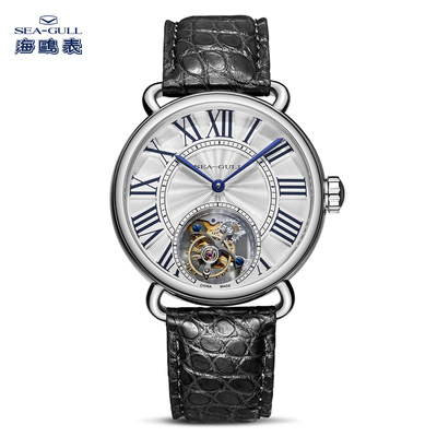 海鸥手表对表陀飞轮手动机械表男士女士手情侣传承系列维罗纳6032