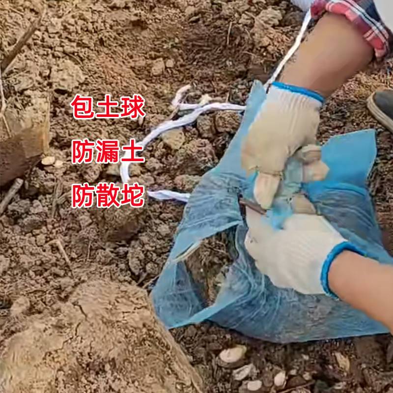 新品全新料蓝色不织布整卷农用育秧育苗不织布地膜包树土球布建筑