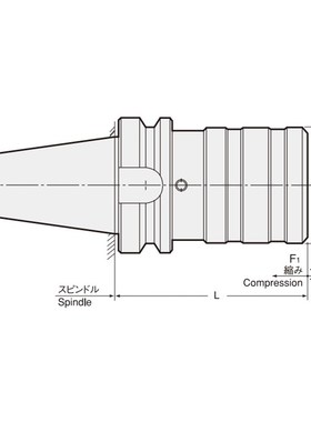 日本NT WFLK快速更换攻丝夹头WFLK340 /A73 /BT40恩梯攻牙刀柄