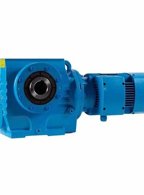 KAF37钢制法兰空心轴安装螺旋锥齿轮减速机直角斜齿轮减速器卧式