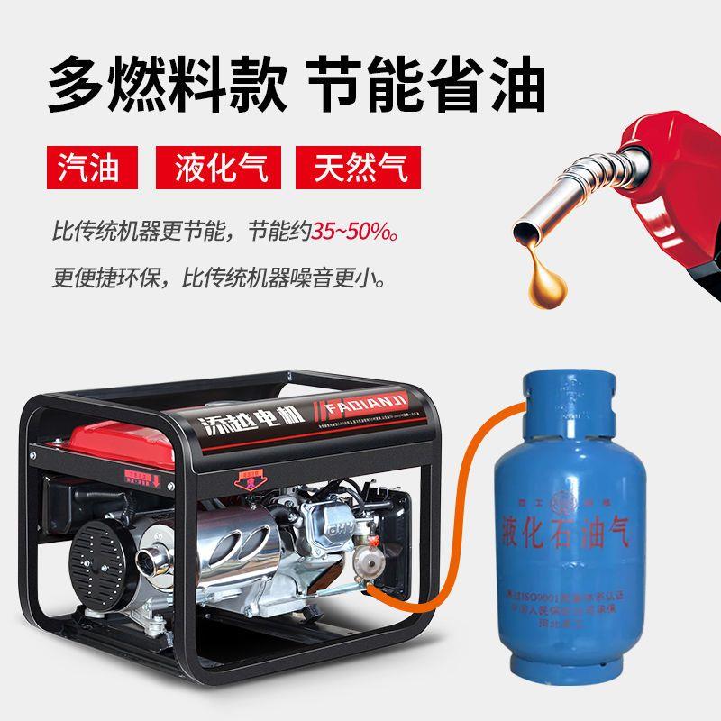 变频汽油发电机220V家用户外小型静音便携3/5/8KW十千瓦三相380伏