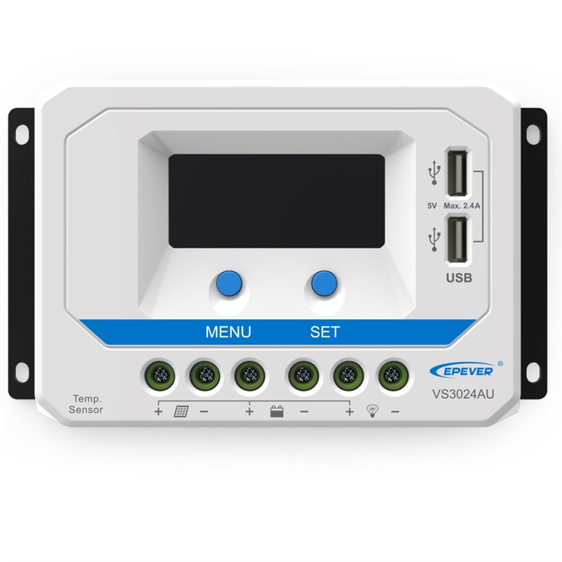 30A12V24V VS3024AU 光伏发电板太阳能电池板蓄电池充放电控制器