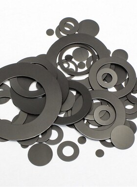 M12黑色石墨尼龙垫圈超薄平垫片 外径17/20 厚0.2 0.3 0.4 0.5-1