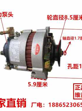 维音汽车农用车大功率12V24V铜线无刷助力福田490交流发电机包邮