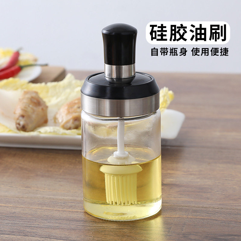 速发防尘硅胶房璃瓶油烙耐高温软毛食用抹油刷子厨玻刷饼烧烤控油