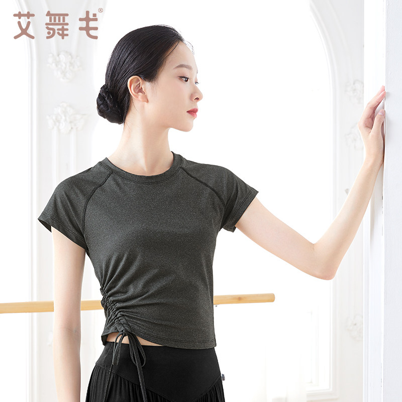 速发舞舞服上衣伽恤舞中国蹈瑜t形体服芭蕾舞服