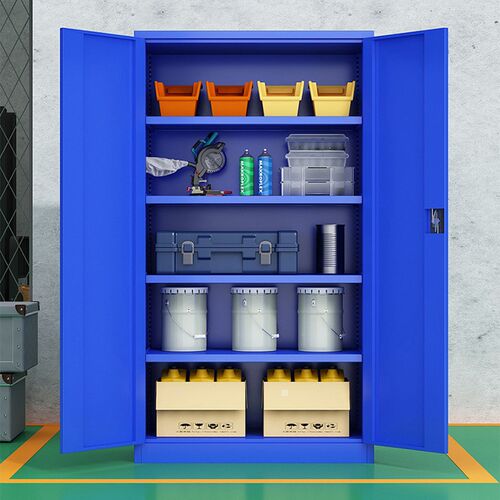 速发重型工具柜车间五金工具箱双开门工厂储具柜安全工物柜加厚
