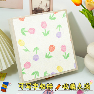 速发可书写5寸小相册本家庭纪侣册儿童成长本影寸情念6集照片收纳