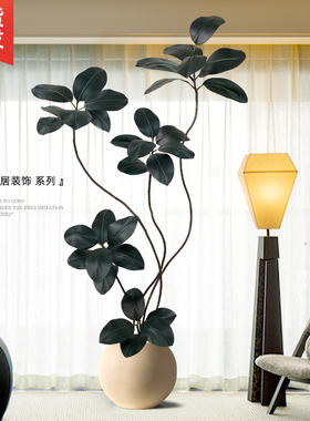 速发绿植物客厅大盆栽高端轻树室内绿植仿生假植奢落地摆件