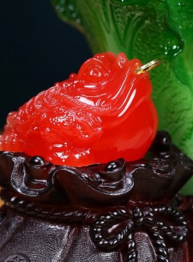 现货速发聚福纳财白菜摆件招财金蟾家居客厅电视柜酒柜装饰品乔迁
