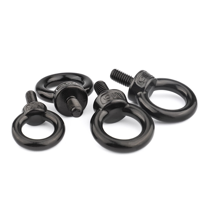 速发04黑色不锈钢吊型O环螺栓螺丝螺母螺M帽M4丝5M6M8M10M12M14M2