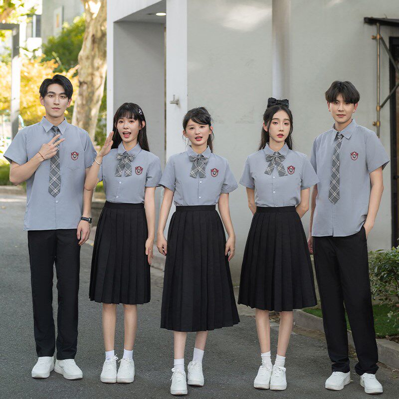 速发学院风班服初中合唱朗诵演出服式中套生运动会开幕高校服学装