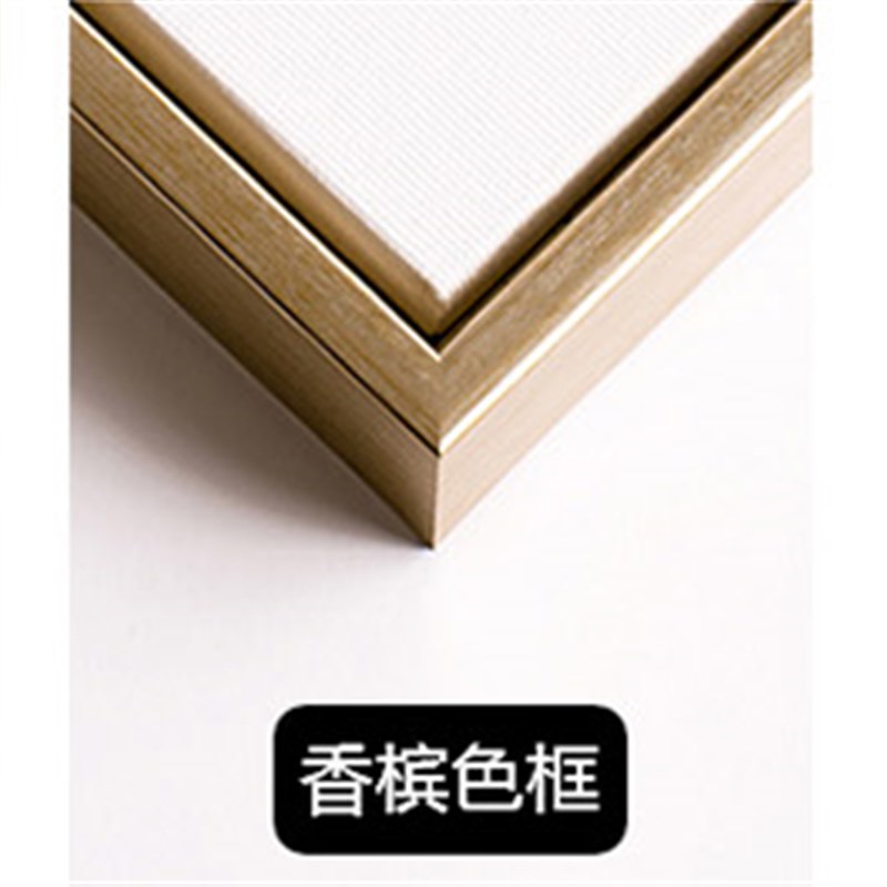 现货速发来图有框挂画油画框装饰画圆形外框照片微喷图片