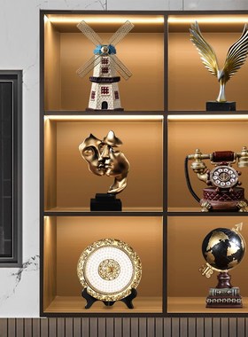 速发酒柜装饰品摆工轻奢客厅摆设电视柜玄关件艺品高端气大上档次