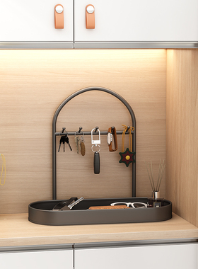 速发收纳摆件装置品进关口鞋柜上杂物盒玄门饰物架桌面收纳盒