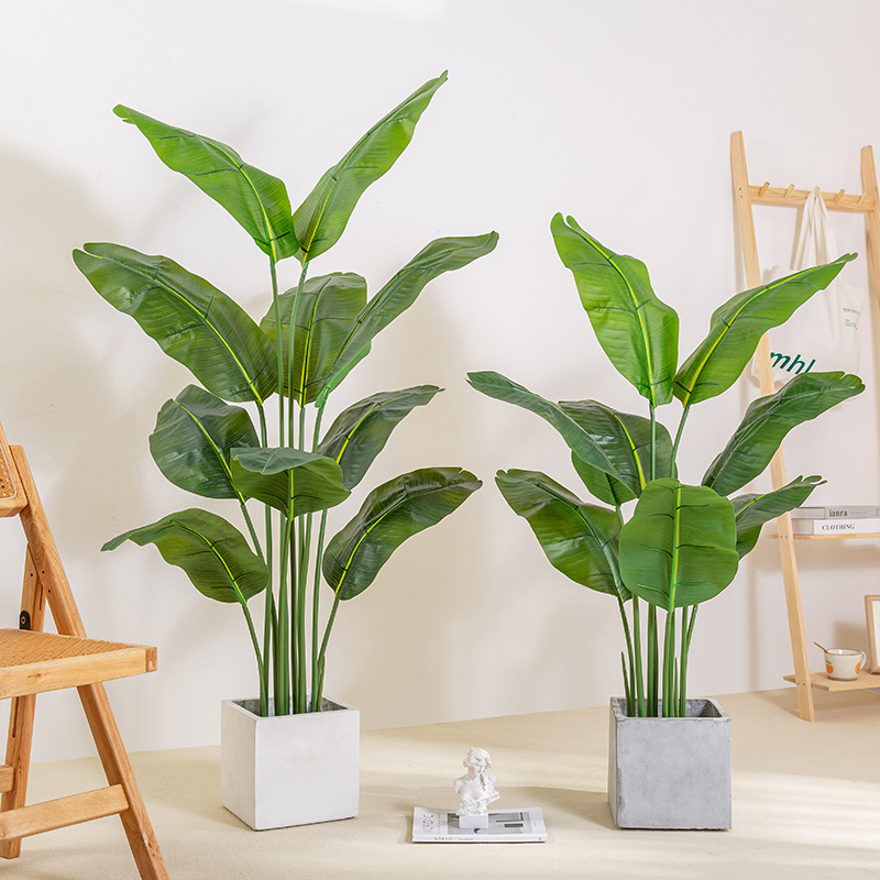 速发植假旅人树大型客厅室内盆栽鸟摆件装饰蕉物绿植盆栽