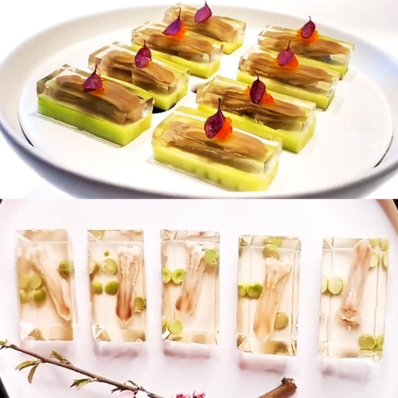 现货速发长条水晶鸭舌冻烘焙硅胶模具意境冷菜创意摆盘美食豆腐乳