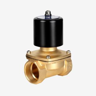 常闭电磁阀水阀AC220V气阀开关控制水管电子阀DC24V不锈钢全铜阀